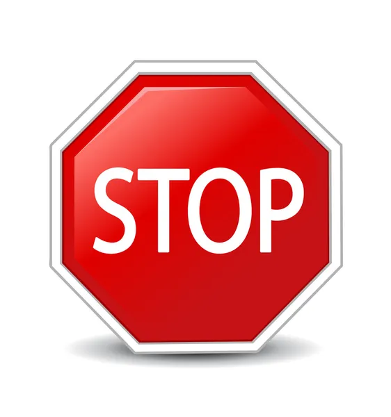 Illustration du panneau Stop — Photo