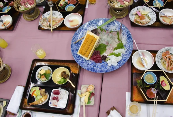 Japanese dishes after dinner — Stock Photo, Image