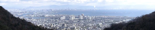 Панорама залива Осака — стоковое фото