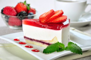 Strawberry cheesecake clipart