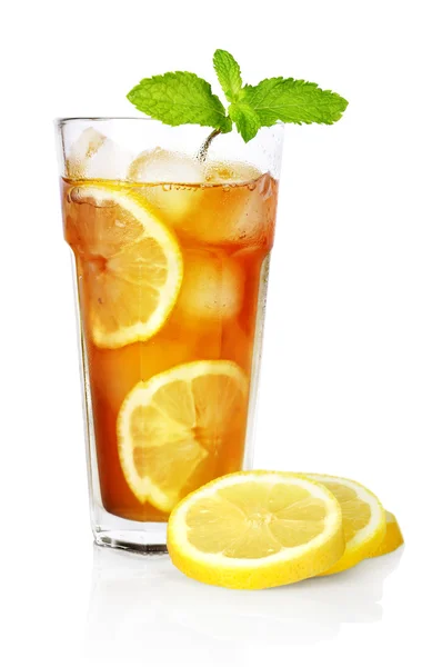 Ice tea with lemon — Stock Photo, Image