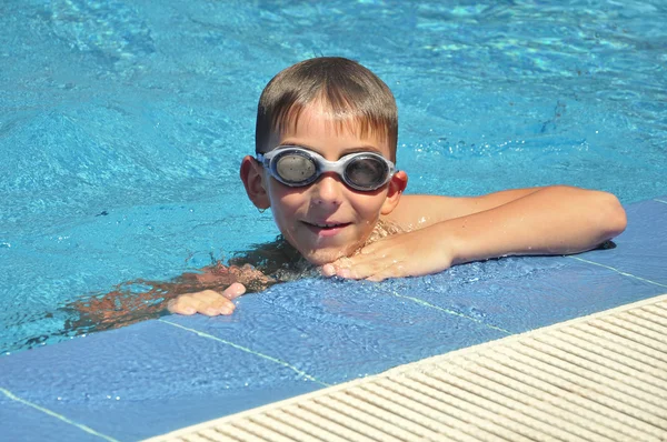 Boy in goggles — Stock Photo, Image