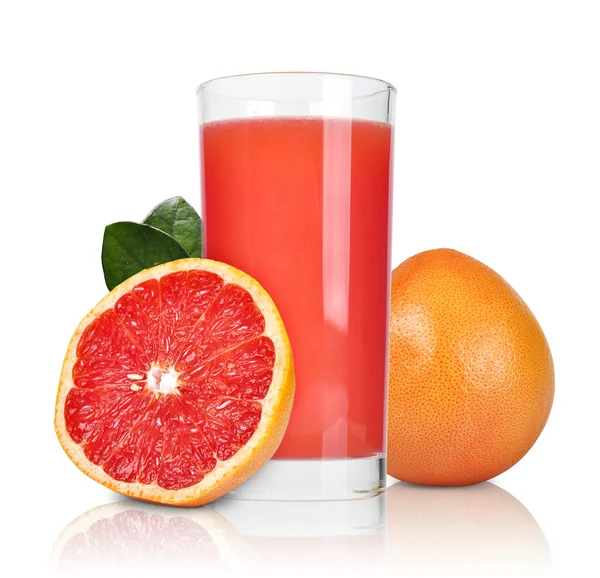 Růžový grapefruitová šťáva — Stock fotografie