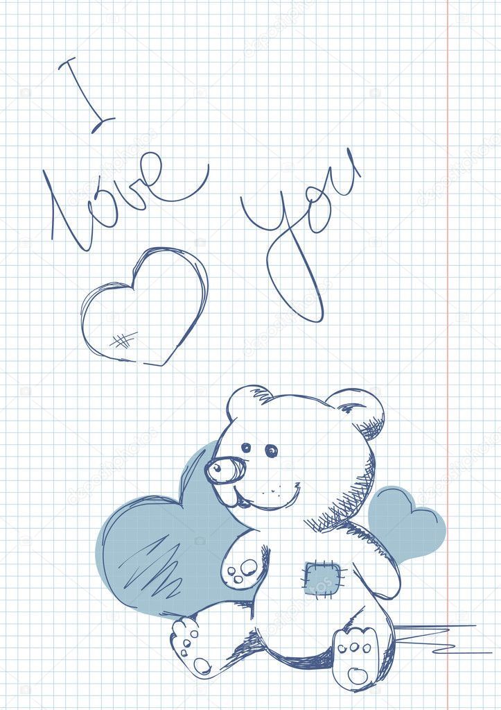 Bear in notepad