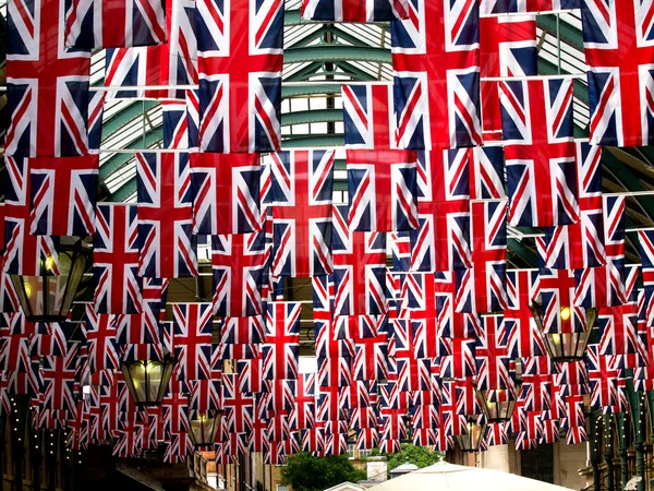 Bandeiras em Reino Unido — Fotografia de Stock