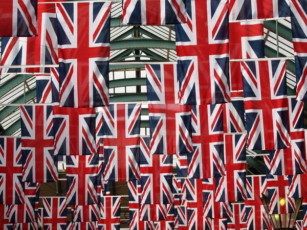Bandeiras do Reino Unido — Fotografia de Stock