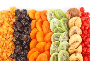 Dried fruits assortment clipart