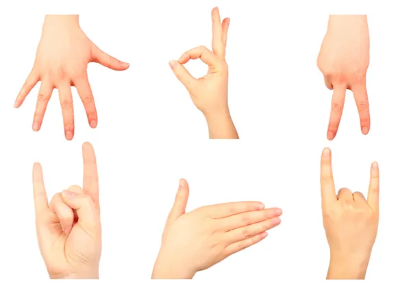 Hand gestures — Stock Photo, Image