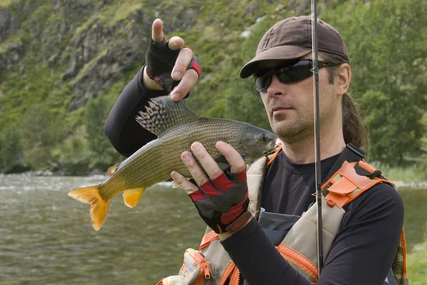 stock image Fisherman and the catch