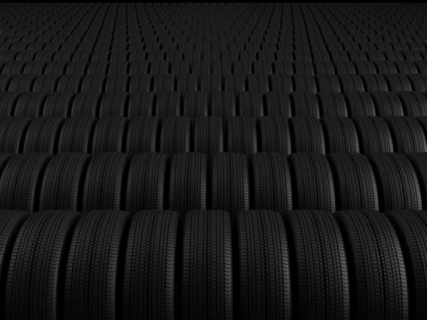 stock image Rows of automobile tire