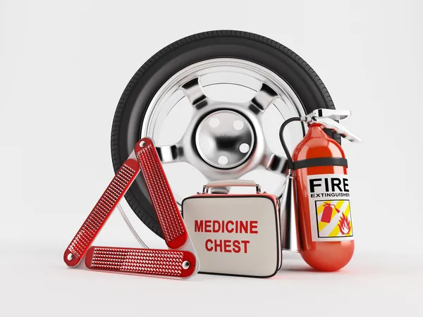 Car Emergency kit — Stock Photo, Image