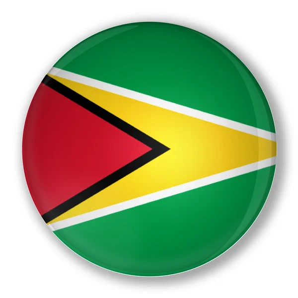 stock image Badge with flag of Guyana