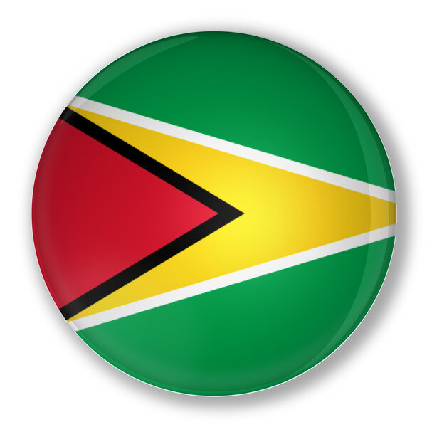 Badge with flag of Guyana