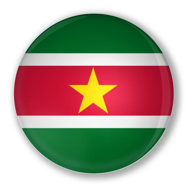 Insignia con bandera de Surinam —  Fotos de Stock