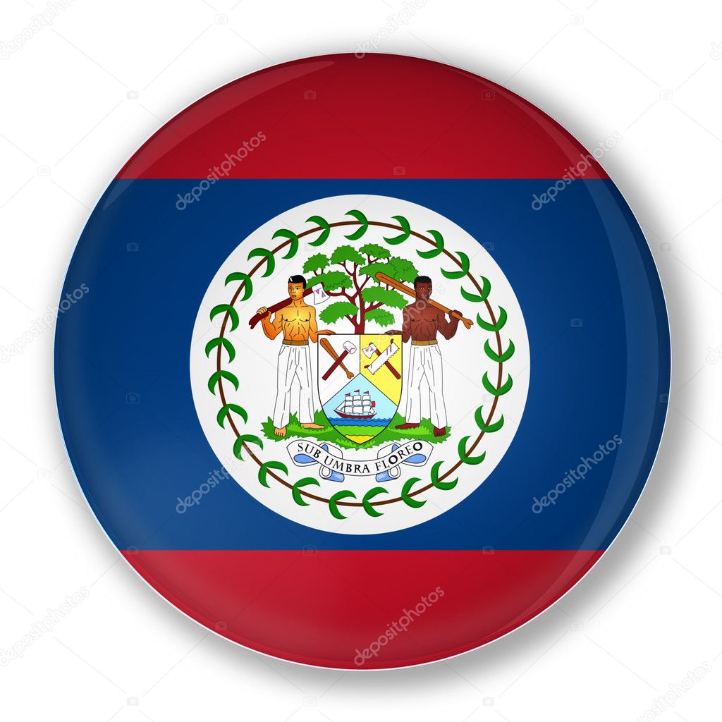 Badge with flag of Belize