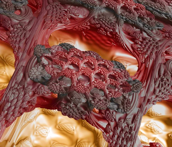 Mikroskopiske detaljer i en organisk struktur - Stock-foto