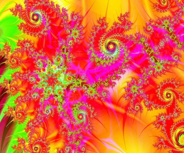 Fraktaler virvlar spiraler — Stockfoto