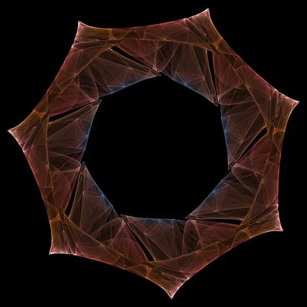 Ícone de mandala fractal — Fotografia de Stock