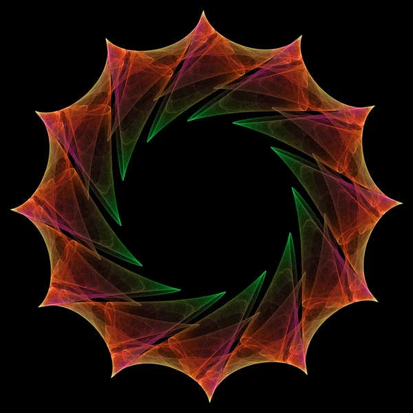 Icono fractal mandala — Foto de Stock