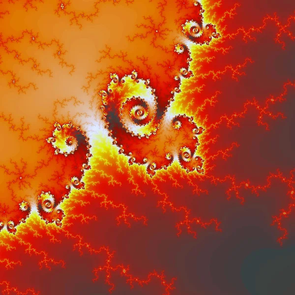 Fraktale wiruje spirale — Zdjęcie stockowe