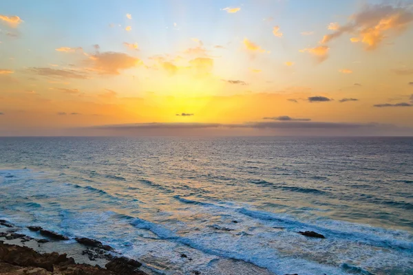 Východ slunce nad Atlantský oceán — Stock fotografie