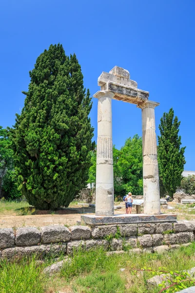 Ruínas da antiga Gymnasion, Kos, Grécia — Fotografia de Stock