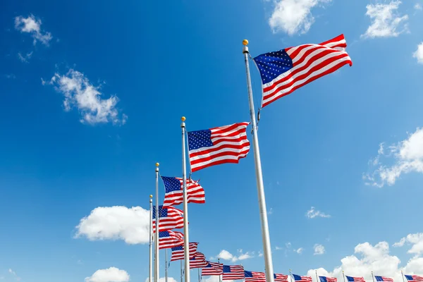 Αμερικανικές σημαίες — Φωτογραφία Αρχείου
