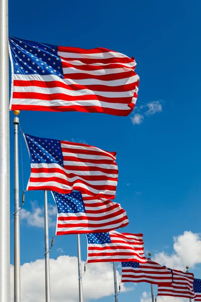Bandiere USA — Foto Stock