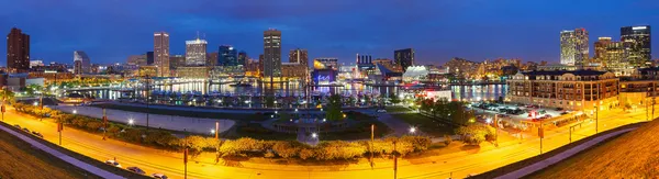 Baltimore, gece — Stok fotoğraf
