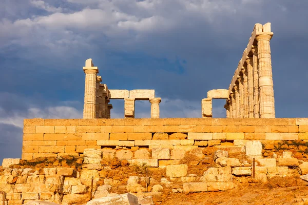 Ruïnes van de tempel van poseidon — Stockfoto