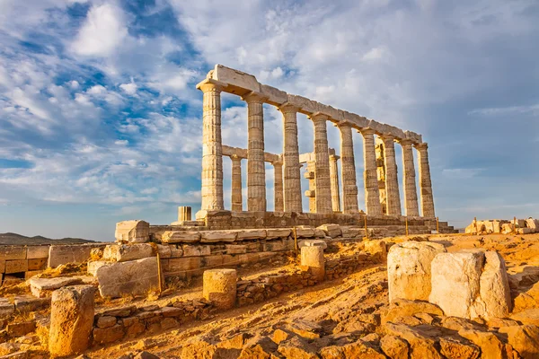 Ruinen des Poseidon-Tempels — Stockfoto