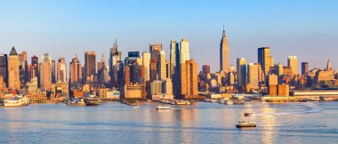 Panoramic view of Manhattan clipart