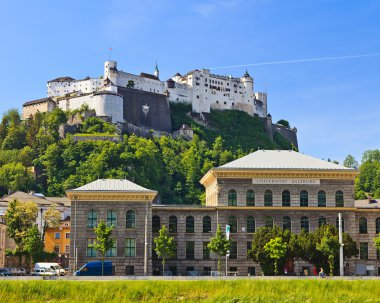 University and Hohensalzburg Fortress, Salzburg clipart