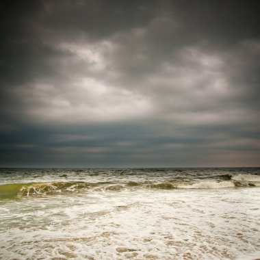 Stormy weather, Atlantic ocean clipart