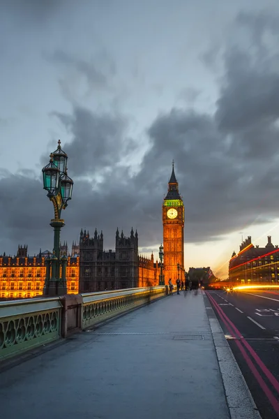 Big ben nacht, Londen — Stockfoto