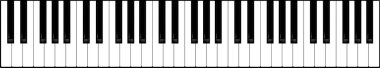 Piano keyboard clipart