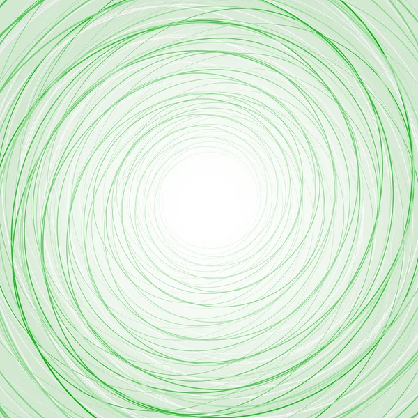 Fundo abstrato com círculos verdes finos — Vetor de Stock