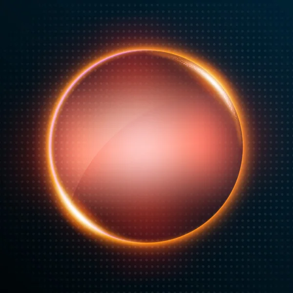 Abstract background with glowing circle — Stock Vector