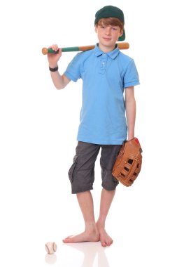 Baseball player clipart