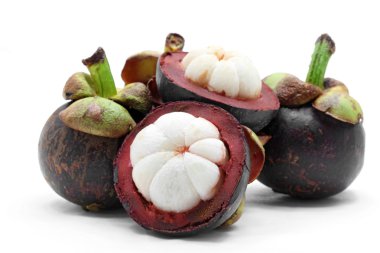 Mangosteen fruit clipart