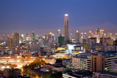 Aerial Bangkok Skylines clipart