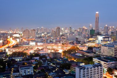 Bangkok Skylines downtown clipart