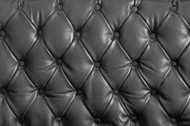 Black genuine leather clipart