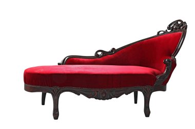 Luxury red sofa clipart