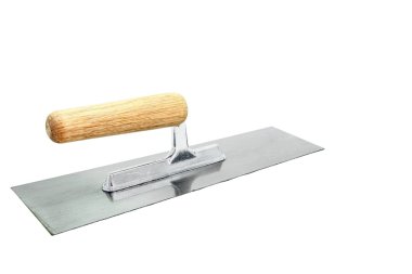 Isolated of german style lute trowel over white clipart