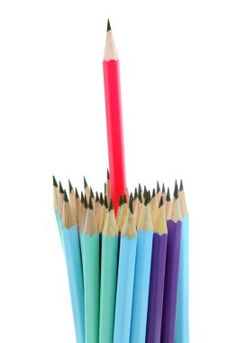 Red Pencil, Leader Concept clipart