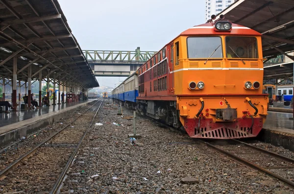 Diesel lokomotywa pociągu — Zdjęcie stockowe