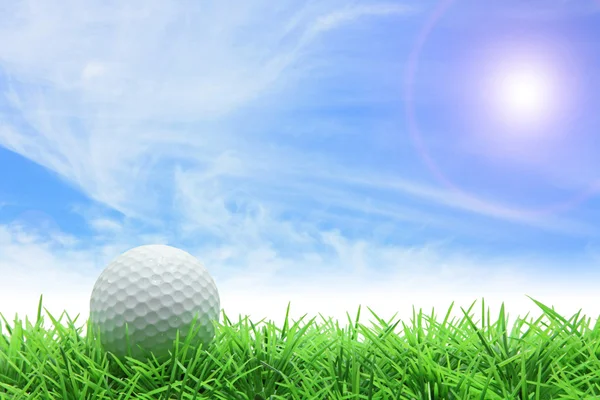 高尔夫蓝色天空 — 图库照片