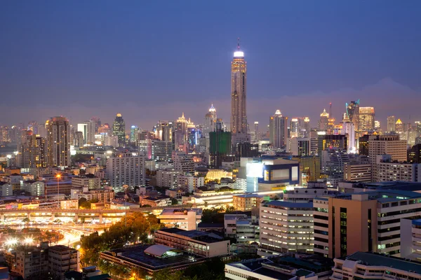 Luchtfoto bangkok skylines — Stockfoto