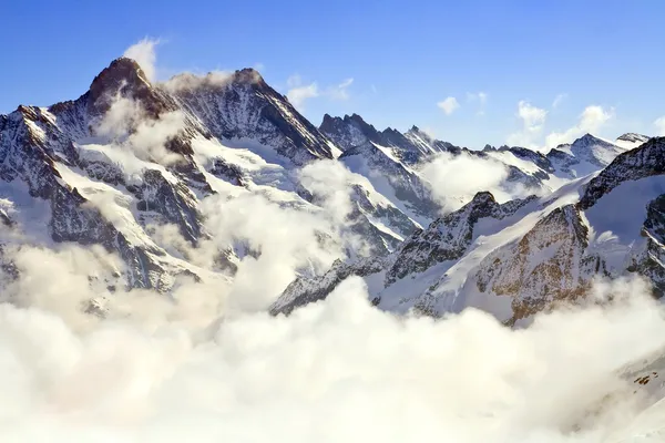 Landscape of Mist at Jungfraujoch, part of Swiss Alpine Alps at — Φωτογραφία Αρχείου